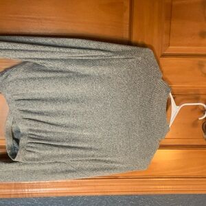 Garage long sleeve crop with elastic bottom